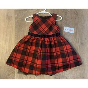 Red and Black Sleeveless Halter Sundress